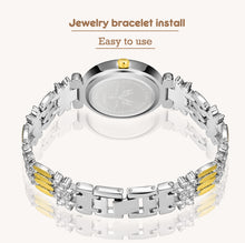 Load image into Gallery viewer, MISSFOX Butterfly Women Watches Luxury Brand Big Diamond 18K Gold Watch Waterproof Special Bracelet Expensive Ladies Wrist Watch