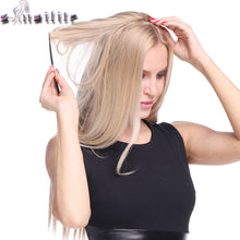 Load image into Gallery viewer, S-noilite 20inch Invisible Wire No Clip One Piece Halo Hair Extension flip in false hair Hairpieces Synthetic hair for women
