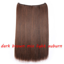 Load image into Gallery viewer, S-noilite 20inch Invisible Wire No Clip One Piece Halo Hair Extension flip in false hair Hairpieces Synthetic hair for women
