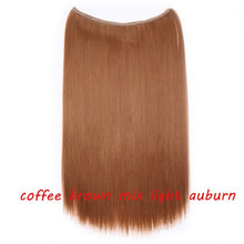 Load image into Gallery viewer, S-noilite 20inch Invisible Wire No Clip One Piece Halo Hair Extension flip in false hair Hairpieces Synthetic hair for women
