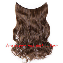 Load image into Gallery viewer, S-noilite 20inch Invisible Wire No Clip One Piece Halo Hair Extension flip in false hair Hairpieces Synthetic hair for women
