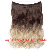 Load image into Gallery viewer, S-noilite 20inch Invisible Wire No Clip One Piece Halo Hair Extension flip in false hair Hairpieces Synthetic hair for women
