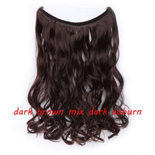 Load image into Gallery viewer, S-noilite 20inch Invisible Wire No Clip One Piece Halo Hair Extension flip in false hair Hairpieces Synthetic hair for women
