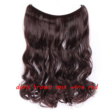 Load image into Gallery viewer, S-noilite 20inch Invisible Wire No Clip One Piece Halo Hair Extension flip in false hair Hairpieces Synthetic hair for women
