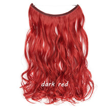 Load image into Gallery viewer, S-noilite 20inch Invisible Wire No Clip One Piece Halo Hair Extension flip in false hair Hairpieces Synthetic hair for women
