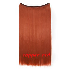 Load image into Gallery viewer, S-noilite 20inch Invisible Wire No Clip One Piece Halo Hair Extension flip in false hair Hairpieces Synthetic hair for women

