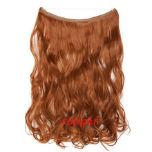 Load image into Gallery viewer, S-noilite 20inch Invisible Wire No Clip One Piece Halo Hair Extension flip in false hair Hairpieces Synthetic hair for women

