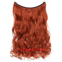 Load image into Gallery viewer, S-noilite 20inch Invisible Wire No Clip One Piece Halo Hair Extension flip in false hair Hairpieces Synthetic hair for women
