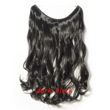 Load image into Gallery viewer, S-noilite 20inch Invisible Wire No Clip One Piece Halo Hair Extension flip in false hair Hairpieces Synthetic hair for women
