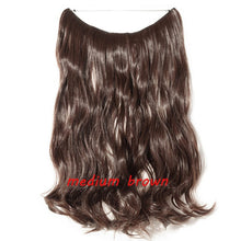 Load image into Gallery viewer, S-noilite 20inch Invisible Wire No Clip One Piece Halo Hair Extension flip in false hair Hairpieces Synthetic hair for women

