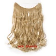 Load image into Gallery viewer, S-noilite 20inch Invisible Wire No Clip One Piece Halo Hair Extension flip in false hair Hairpieces Synthetic hair for women
