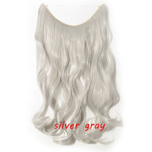 Load image into Gallery viewer, S-noilite 20inch Invisible Wire No Clip One Piece Halo Hair Extension flip in false hair Hairpieces Synthetic hair for women
