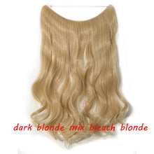 Load image into Gallery viewer, S-noilite 20inch Invisible Wire No Clip One Piece Halo Hair Extension flip in false hair Hairpieces Synthetic hair for women
