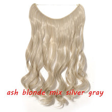 Load image into Gallery viewer, S-noilite 20inch Invisible Wire No Clip One Piece Halo Hair Extension flip in false hair Hairpieces Synthetic hair for women
