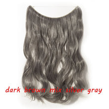 Load image into Gallery viewer, S-noilite 20inch Invisible Wire No Clip One Piece Halo Hair Extension flip in false hair Hairpieces Synthetic hair for women
