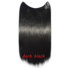 Load image into Gallery viewer, S-noilite 20inch Invisible Wire No Clip One Piece Halo Hair Extension flip in false hair Hairpieces Synthetic hair for women
