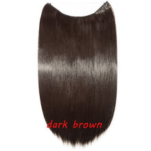 Load image into Gallery viewer, S-noilite 20inch Invisible Wire No Clip One Piece Halo Hair Extension flip in false hair Hairpieces Synthetic hair for women
