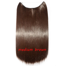 Load image into Gallery viewer, S-noilite 20inch Invisible Wire No Clip One Piece Halo Hair Extension flip in false hair Hairpieces Synthetic hair for women
