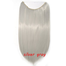 Load image into Gallery viewer, S-noilite 20inch Invisible Wire No Clip One Piece Halo Hair Extension flip in false hair Hairpieces Synthetic hair for women
