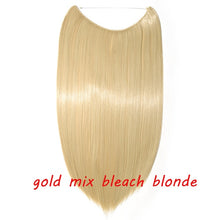 Load image into Gallery viewer, S-noilite 20inch Invisible Wire No Clip One Piece Halo Hair Extension flip in false hair Hairpieces Synthetic hair for women
