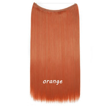 Load image into Gallery viewer, S-noilite 20inch Invisible Wire No Clip One Piece Halo Hair Extension flip in false hair Hairpieces Synthetic hair for women
