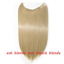 Load image into Gallery viewer, S-noilite 20inch Invisible Wire No Clip One Piece Halo Hair Extension flip in false hair Hairpieces Synthetic hair for women
