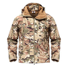 Load image into Gallery viewer, TACVASEN Army Camouflage Airsoft Jacket Men Military Tactical Jacket Winter Waterproof Softshell Jacket Windbreaker Hunt Clothes
